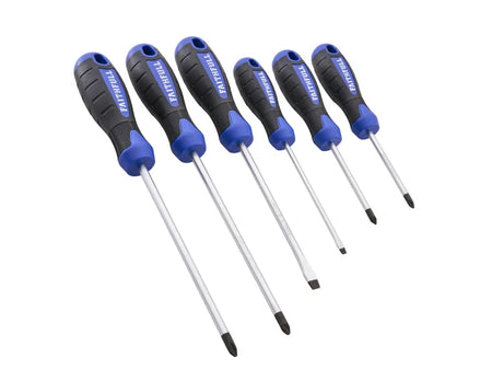 Faithfull 6 Piece Soft Grip Screwdriver Set Main Image [src:xms26sdset6.jpg@20260923092548]