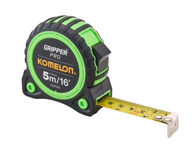 Komelon 5m (16ft) Hi-Vis Gripper Tape Main Image [src:xms26tape5.jpg@20260923094231]