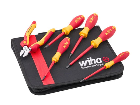 Wiha Electrician's VDE Screwdriver & Plier Set Main Image [src:xms26vdeset.jpg@20260923095131]