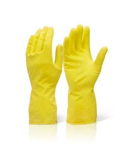 Yellow Household Rubber gloves - Medium