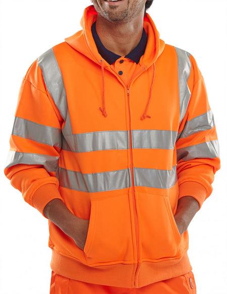Hi-Vis Full Zip Hoodie - Orange Main Image [src:zipo.jpg@20261026113953]