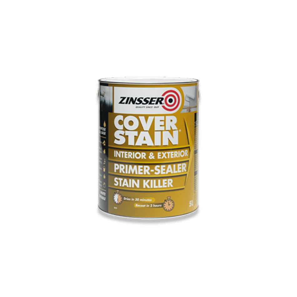 Zinsser Cover Stain Solvent-Based Primer / Sealer (500ml / 1L / 2.5L)