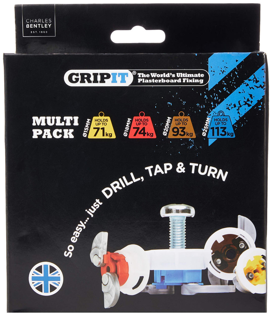 Gripit Plasterboard Fixings Assorted Kit, 32 Piece Main Image