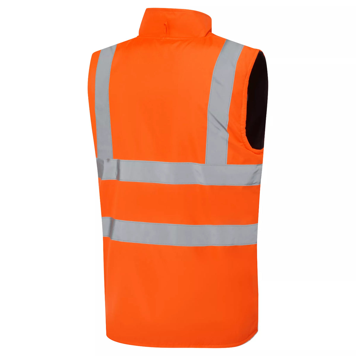 Hi-Vis Reversible Fleece Bodywarmer - Orange [src:hvrbwo2.jpg@20261026102328]