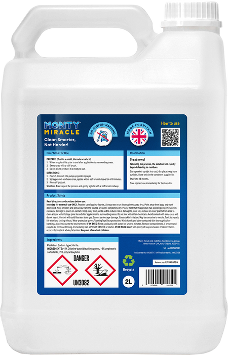 Monty Miracle Outdoor Hard Surface Cleaner 2 Litre [src:monty back.png@20260806132722]