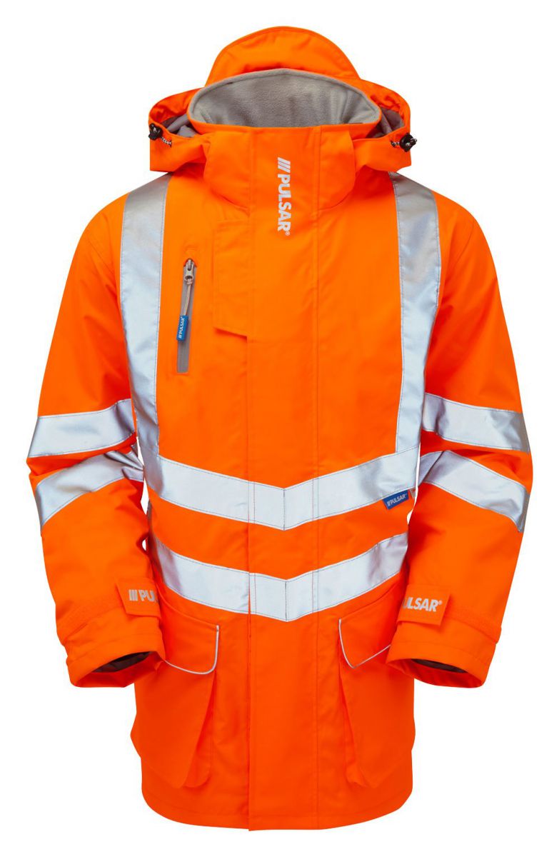 Pulsar Protect Padded Storm Coat - Orange Main Image [src:pr502.jpg@20261005100312]