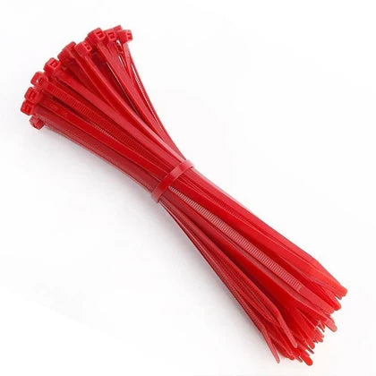 150 x 3.6mm Red Cable Ties 100 Main Image [src:redcable.jpg@20261006161325]