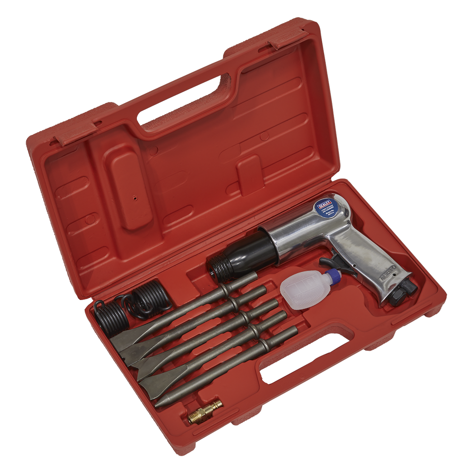 Sealey Air Hammer with Chisels Long Stroke SA11