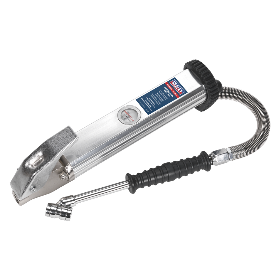 Sealey Tyre Inflator Long Type with Twin Push-On Connector SA39
