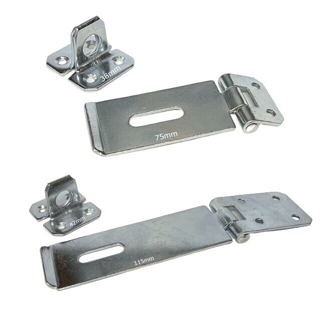 Safety Hasp & Staple HS617 BZP - 3" 4.5" 6"