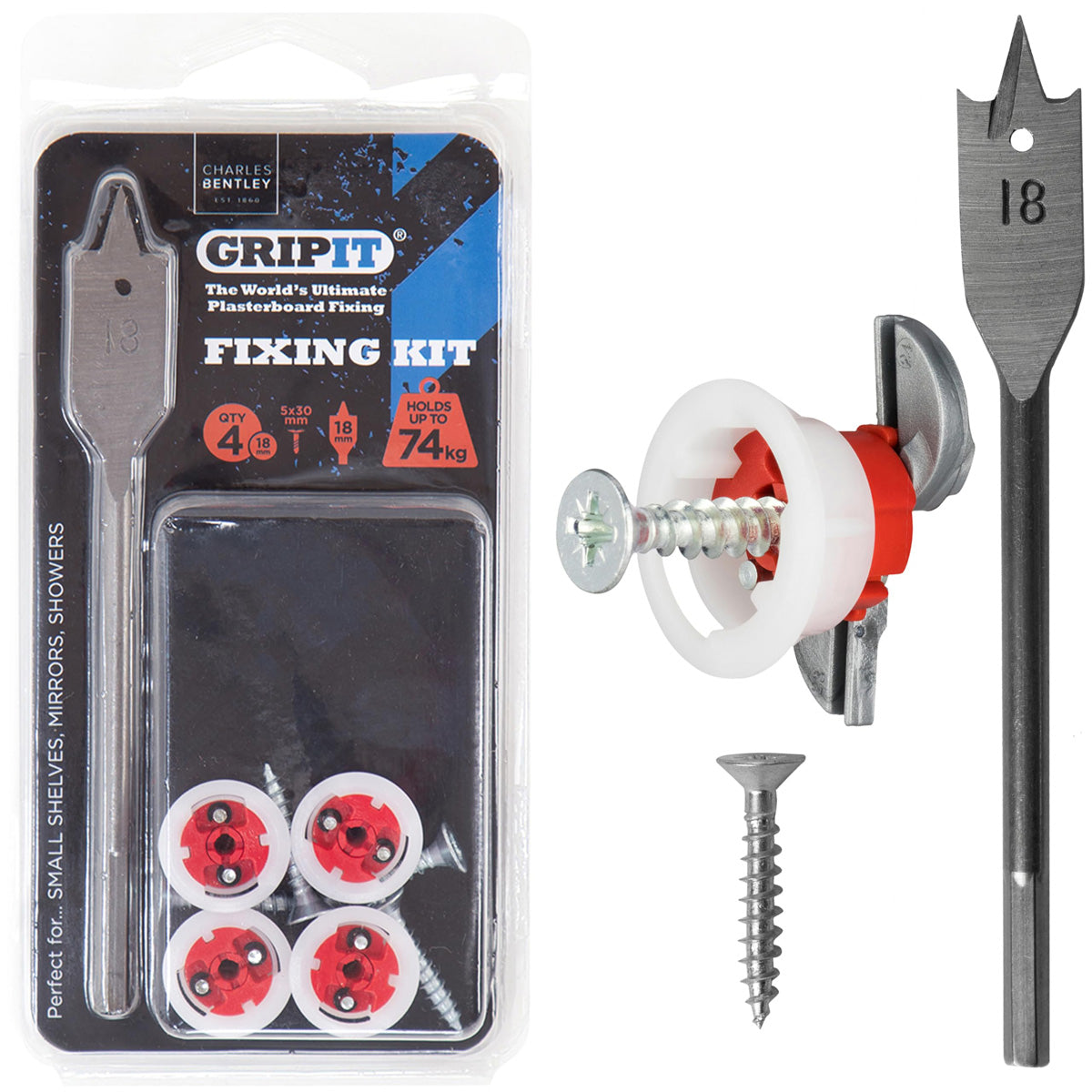 Gripit Shelf Kit Clam Pack Main Image