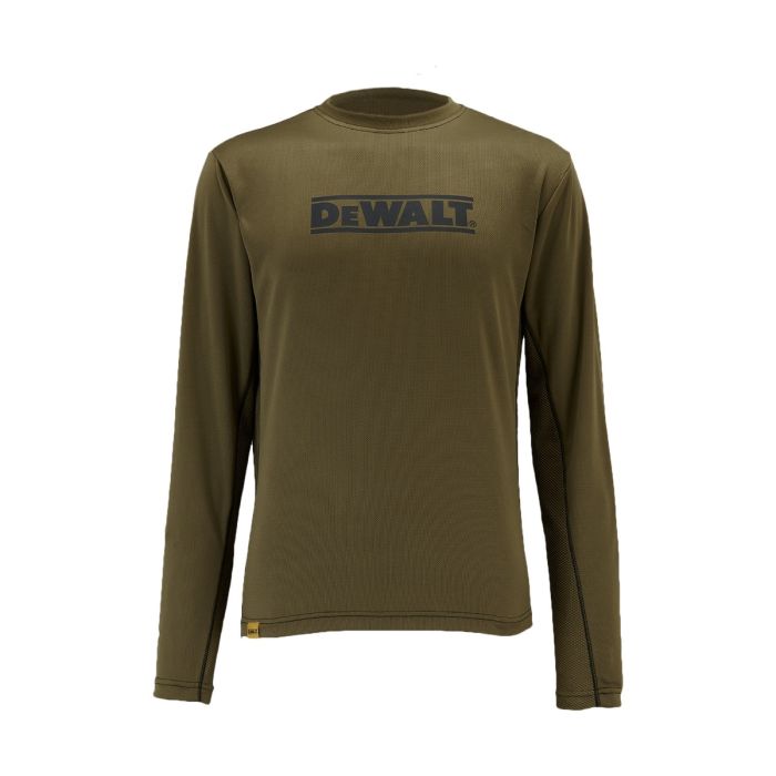 DeWalt Truro Khaki Long Sleeve Performance T-Shirt
